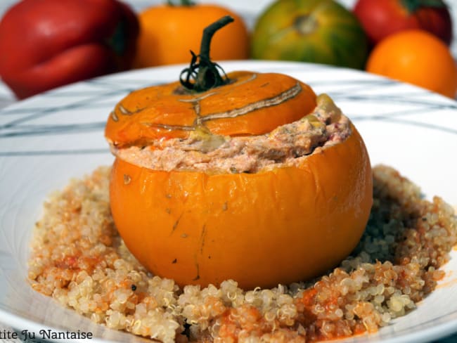 Tomates farcies maquereaux ricotta moutarde (Le comptoir de Mathilde)