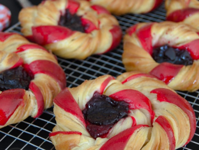 La brioche feuilletée bicolore fourrée