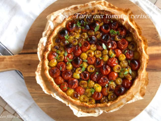 Tarte aux tomates cerises