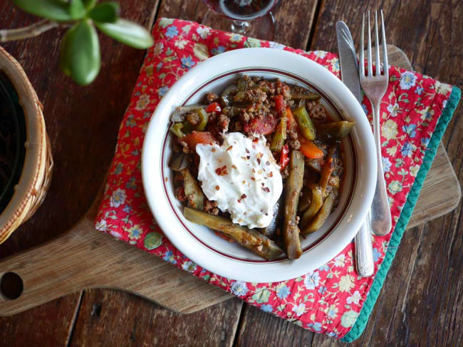 Ragoût d’aubergines à la viande