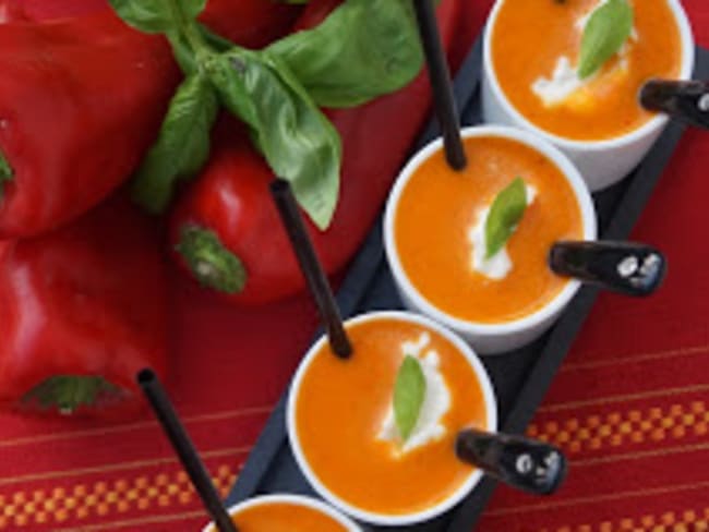 Soupe froide de poivron