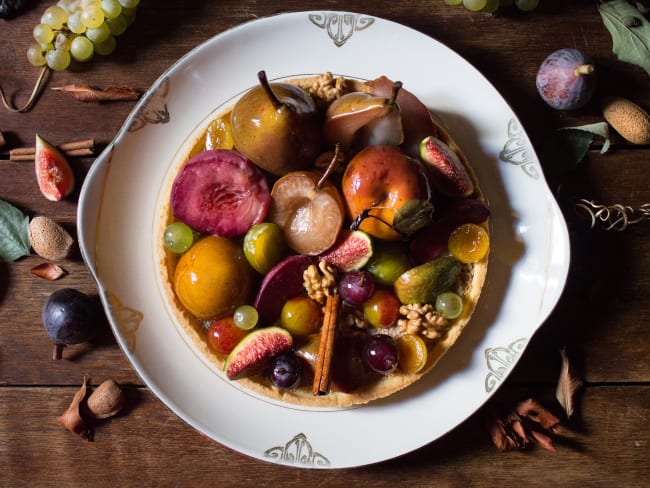 Tarte aux fruits des vendanges