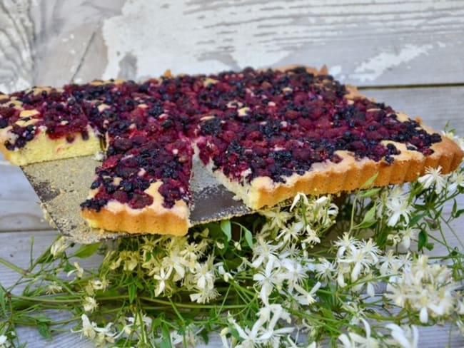 Tarte moelleuse aux fruits des bois