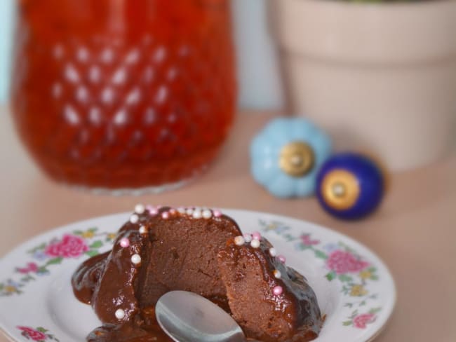 Mug cake coulant chocolat crème de marron