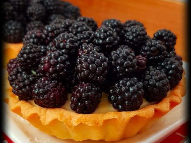 Tarte aux mûres pâtissière