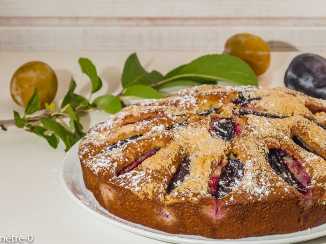 Gâteau aux prunes et aux amandes