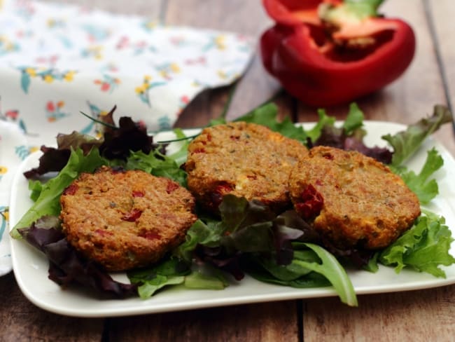 Croquettes de quinoa au poivron et feta