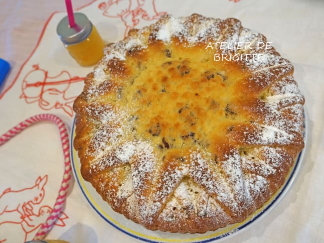 Cake mascarpone et raisins secs