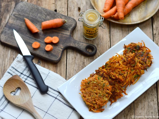 Galettes de carottes faciles et légères