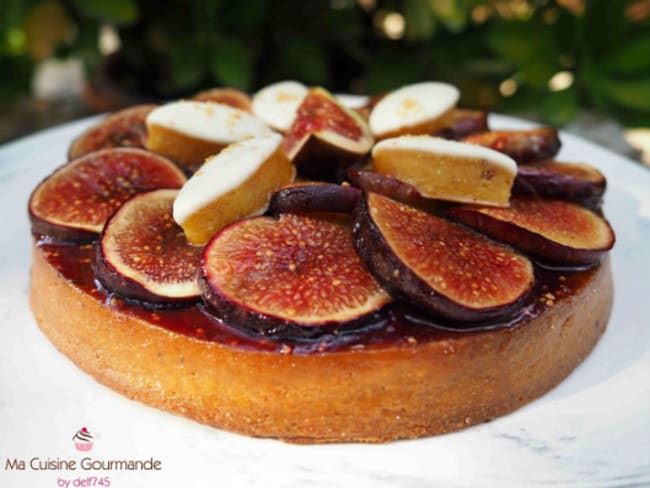 Tarte figues, calisson et speculoos