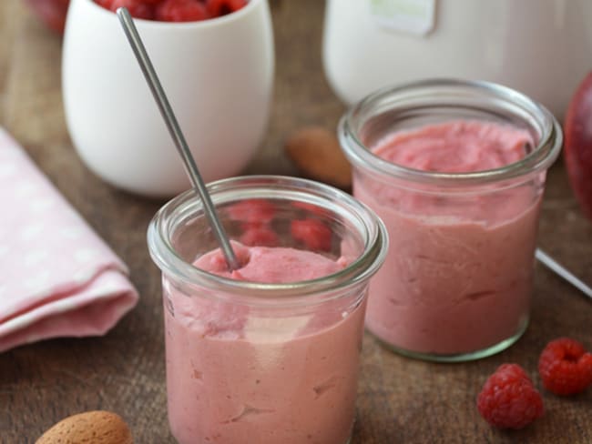 Compote pomme, framboise et amande