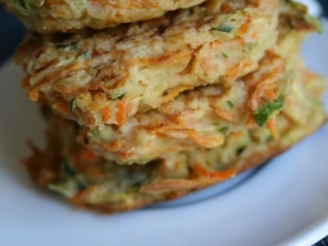Galettes courgettes -carottes