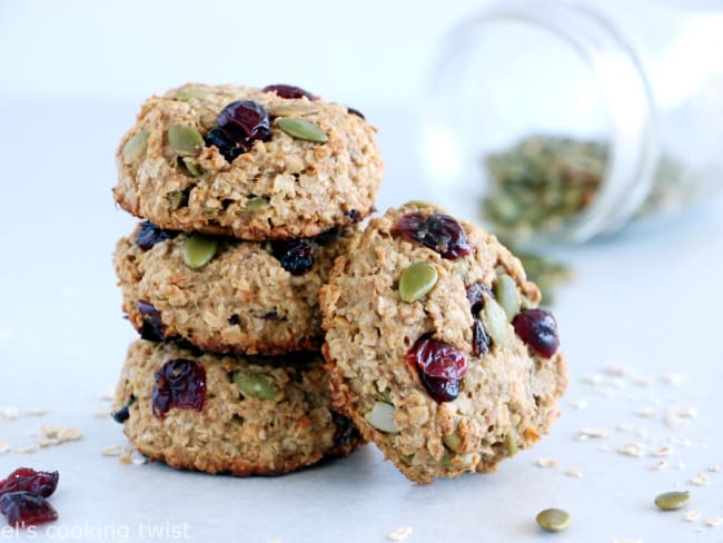 Cookies banane et flocons d'avoine