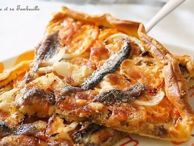 Tarte aux anchois et tomates