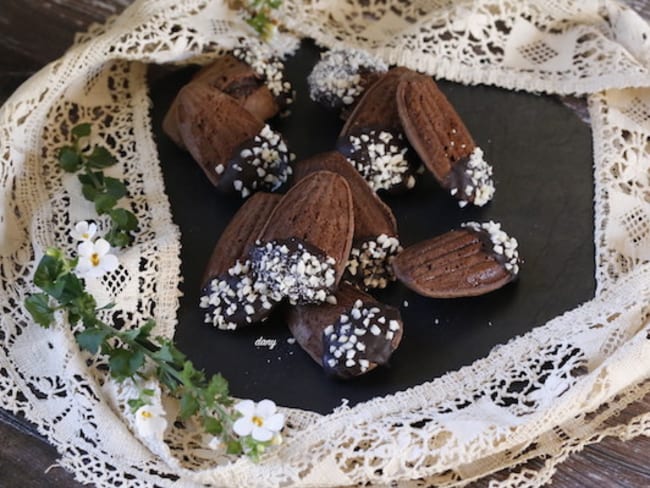 Madeleines choco amandes