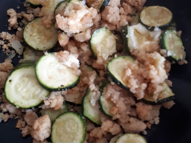 Crumble de courgettes