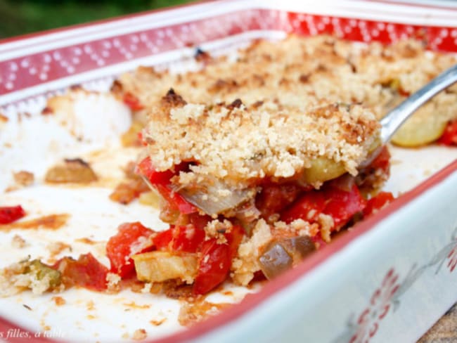 Crumble de ratatouille