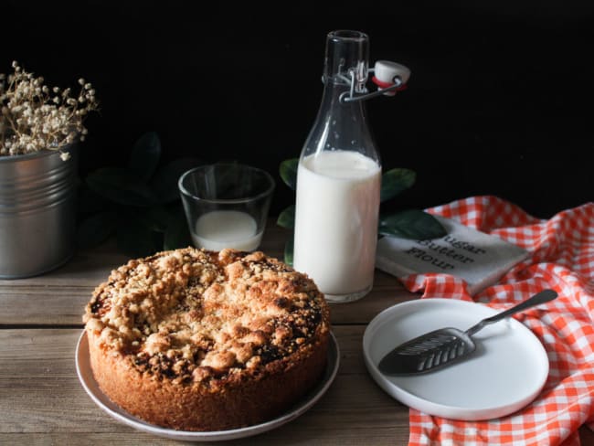 Tarte crumble aux prunes