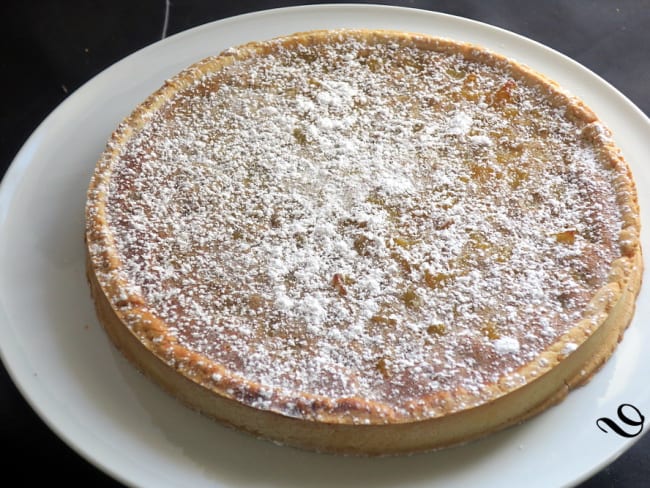 Tarte aux poires et crème de marron