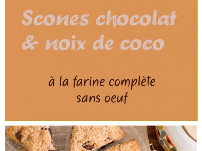 Scones chocolat noix de coco