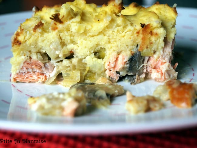 Fish pie aux poireaux