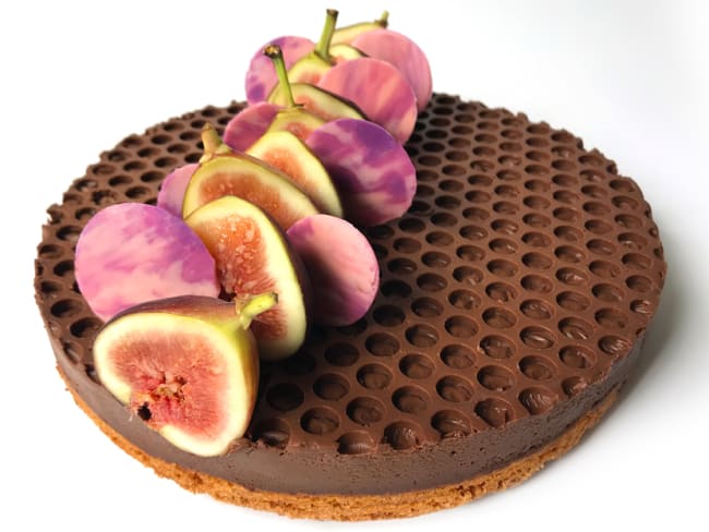 Tarte aux figues au Porto et chocolat