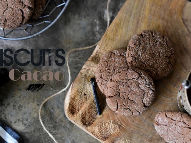 Biscuits cacao, recette au jaune d'oeuf