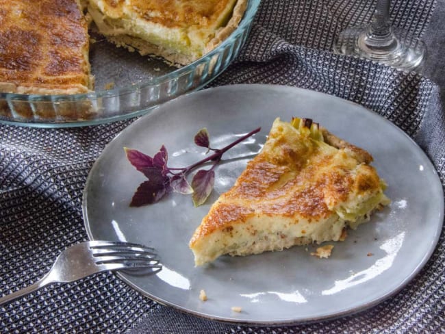 Tarte aux poireaux et fromage Comté AOP