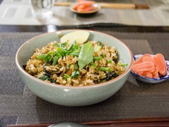 Thai fried rice, mon riz sauté thai