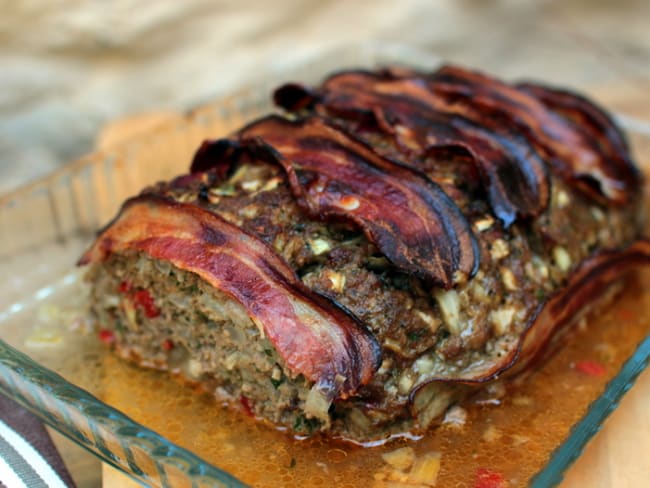 Pain de viande aux herbes et purée maison