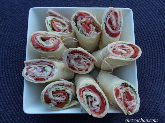 Wraps au St Môret et bacon