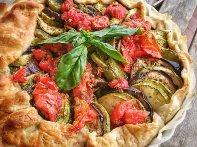 Tarte façon tian aux légumes d'été