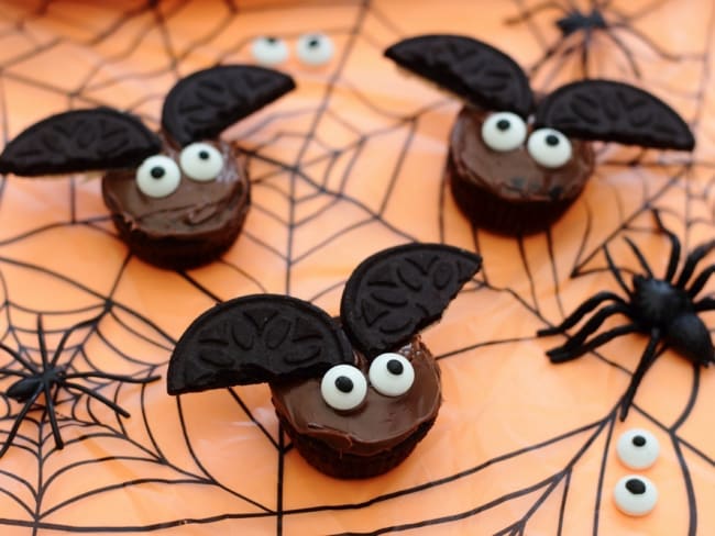 Muffins chauve-souris pour Halloween