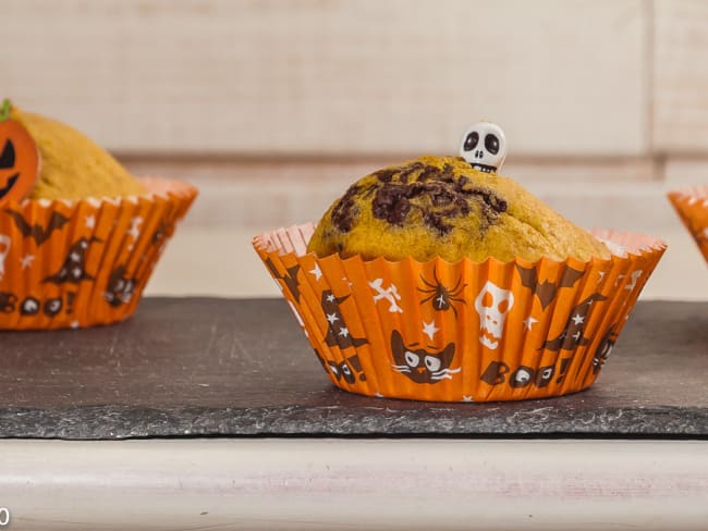 Muffins d'halloween à la courge