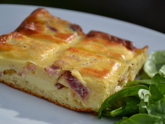 Quiche lorraine façon gâteau magique