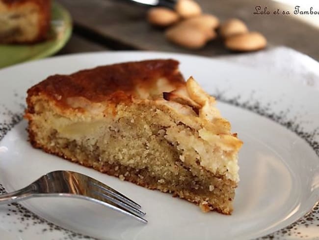 Gâteau aux pommes et crème d'amandes