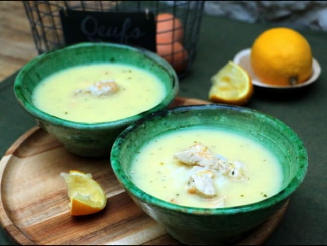 Avgolemono au poulet comme en Grèce