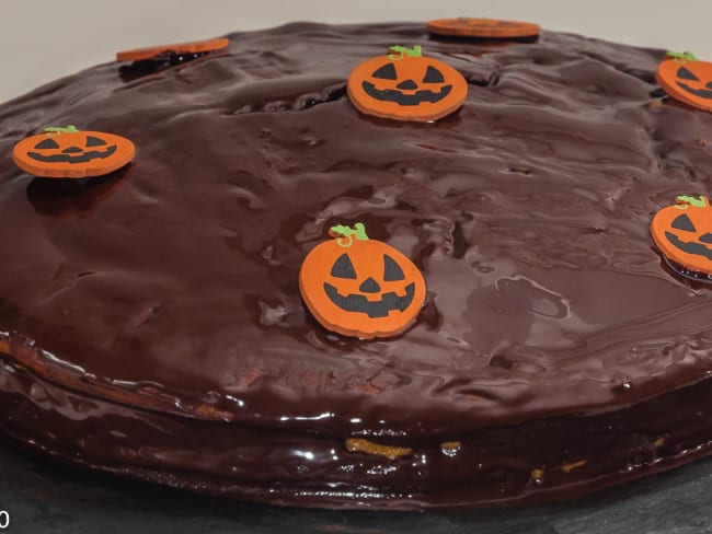 Gâteau d'Halloween au potimarron