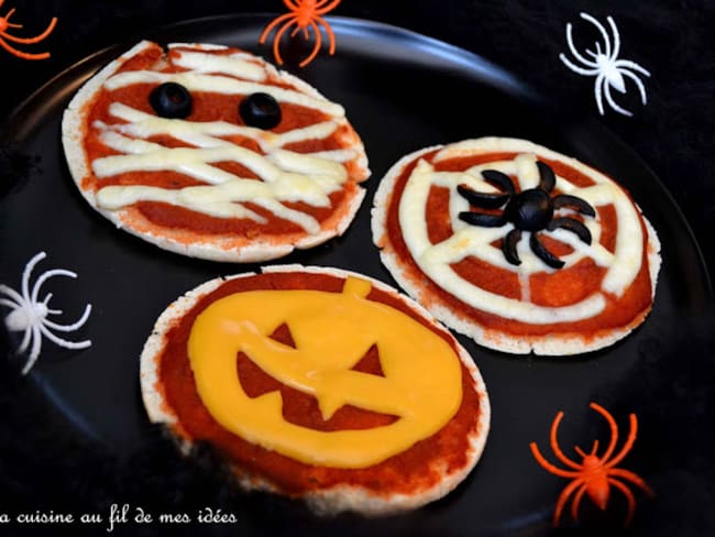 Le trio diabolique de pita-pizzas à dévorer pour halloween