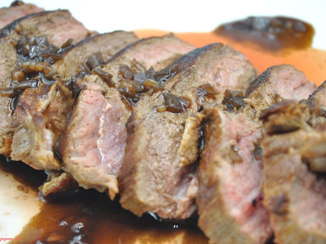 Filet de canard sauce balsamique et orange