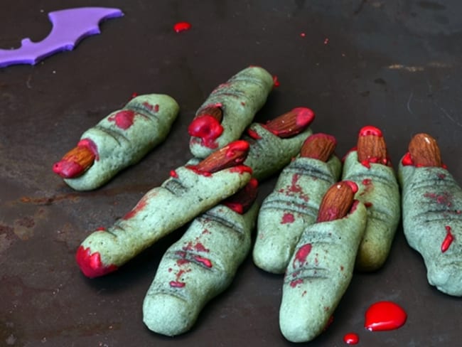 Biscuits Doigts de Monstres pour un affreux halloween