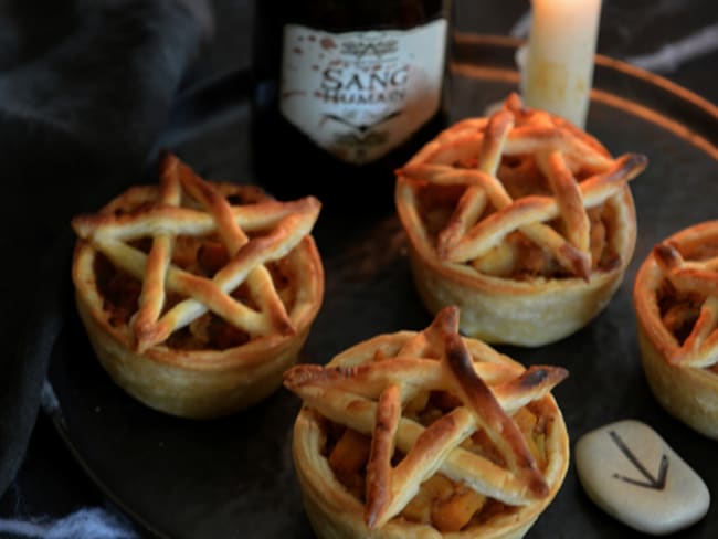 Tartelettes de sorcières à la pomme, potiron et épices