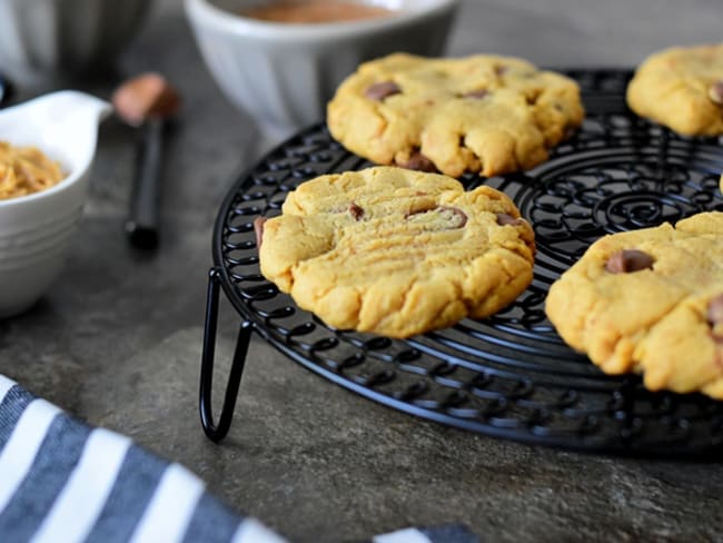 Cookies au peanut butter et aux pépites de chocolat