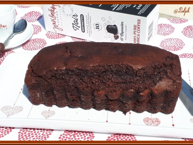 Cake au café et chocolat.