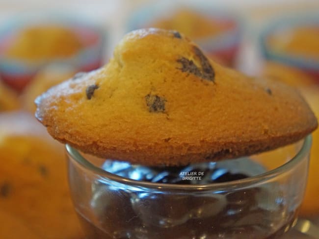 Madeleines au vermicelle de chocolat