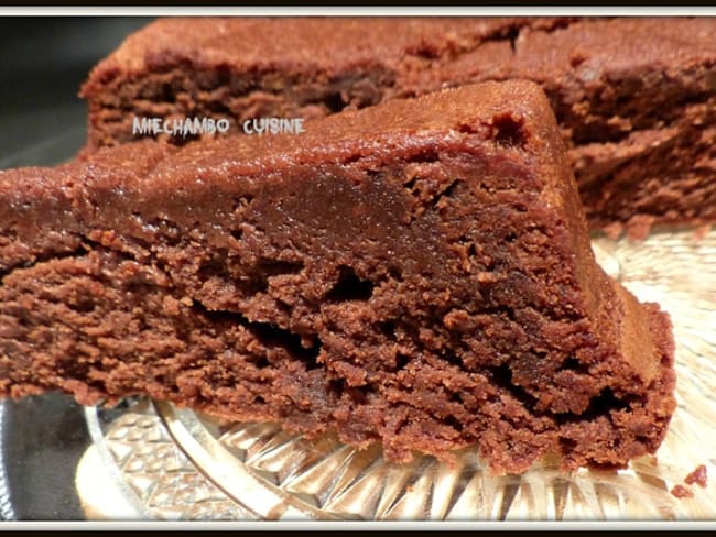 Fondant chocolat et crème de marrons