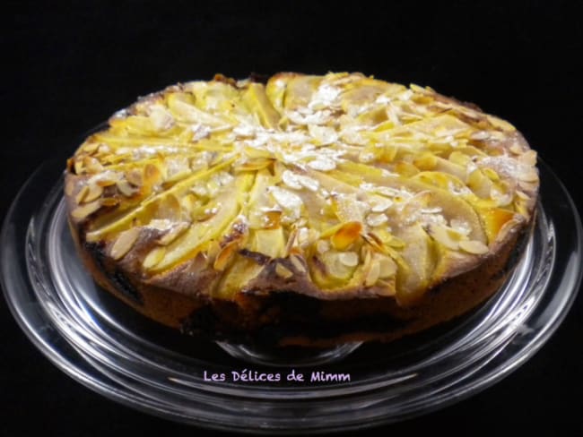 Gâteau d’automne poires-amandes