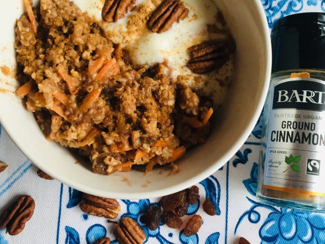 Porridge façon carrot cake