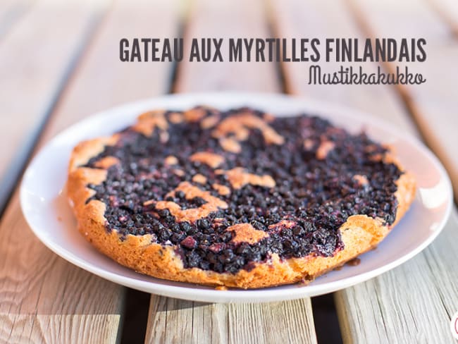 Gateau aux myrtilles finlandais