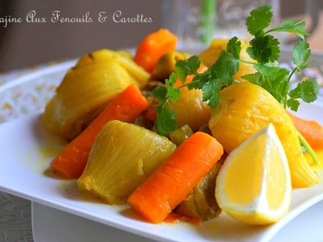 Tajine de fenouil carottes et olives